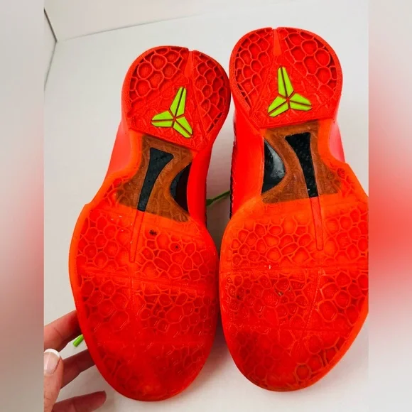 Nike Kobe Protro reverse grinch Red and Neon Green Sneakers men’s size 6.5